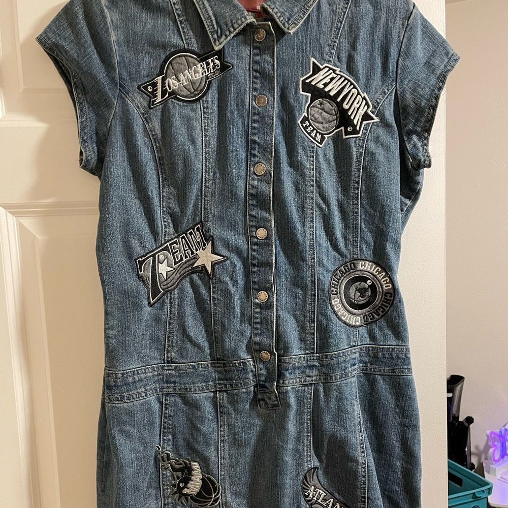 NBA Team’s  Short Sleeve Denim  Dress